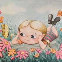 Meu projeto do curso: Ilustração com um toque de fantasia no seu estilo. Traditional illustration, Drawing, Digital Illustration, Watercolor Painting, and Color Theor project by Larissa Galastri - 11.05.2023