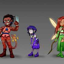Proyecto: LOCK GIRLS (Introducción al diseño de personajes para animación y videojuegos). Un projet de Illustration traditionnelle, Animation, Conception de personnages, Jeux vidéo, Conception de jeux vidéo et Illustration numérique de Iria Carreira - 06.11.2023