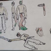 Meu projeto do curso: Desenho de personagens mangá do zero. Traditional illustration, Character Design, Comic, Pencil Drawing, Drawing, and Manga project by Maria Clara Cabral Pontes - 11.03.2023
