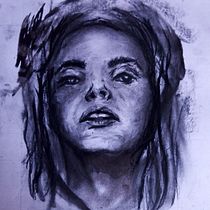 Mi proyecto del curso: Retrato artístico al carboncillo: creando atmósferas. Ilustração tradicional, Artes plásticas, Desenho, Desenho de retrato, Desenho realista, e Desenho artístico projeto de Félix Nieto Raya - 06.11.2023