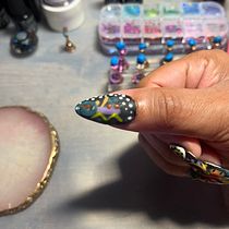 My project for course: Introduction to Nail Art. Design, Painting, Pattern Design, Decorative Painting, Artistic Drawing, Fashion Design, and Fashion Illustration	 project by supern0va - 11.06.2023