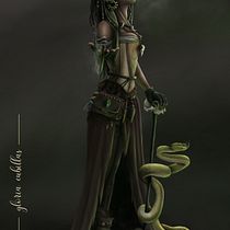 Mi proyecto del curso: Concept art para diseño de personajes y worldbuilding Ein Projekt aus dem Bereich Traditionelle Illustration, Design von Figuren, Digitale Illustration, Concept Art, Digitale Zeichnung und Digitale Malerei von Gloria Cubillas - 06.11.2023