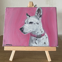 Mi proyecto del curso: Retrato realista de mascotas con pintura al óleo. Fine Arts, Painting, Oil Painting, and Naturalistic Illustration project by Natalia Mardones V - 11.06.2023