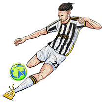 Adrien Rabiot-Juventus FC: Drawing the Human Figure & Expressive Poses. Fine Arts, Sketching, Drawing, Sketchbook, and Figure Drawing project by pradiptale - 11.04.2023