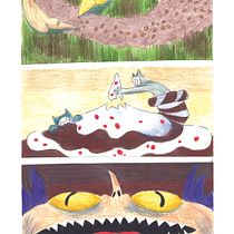 Adaptação do conto João e Maria . Traditional illustration, Fine Arts, Painting, Pencil Drawing, Drawing, Watercolor Painting, Children's Illustration, and Narrative project by amanda.avilar - 11.07.2023