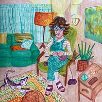 My project for course: Exploratory Sketchbook: Find Your Drawing Style. Ilustração tradicional, Esboçado, Criatividade, Desenho, Pintura em aquarela, Sketchbook, e Pintura guache projeto de Louise Young - 07.11.2023