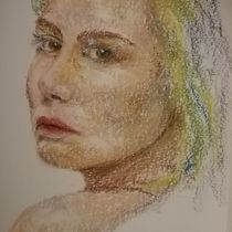 My project for course: Expressive Portrait Drawing with Soft Pastels. Un projet de Illustration traditionnelle, Beaux Arts, Dessin, Dessin de portrait , et Dessin artistique de bejuleo1 - 07.11.2023