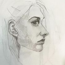 My project for course: Portrait Sketchbooking: Explore the Human Face. Sketching, Drawing, Portrait Drawing, Artistic Drawing, and Sketchbook project by janweiss101 - 11.07.2023