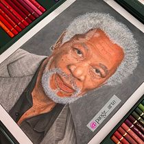 Mi proyecto del curso: Retrato realista con lápices de colores. Traditional illustration, Fine Arts, Pencil Drawing, Drawing, Portrait Drawing, Realistic Drawing, Artistic Drawing, and Colored Pencil Drawing project by paola Gil Zapata - 11.08.2023