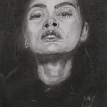 Mi proyecto del curso: Retrato artístico al carboncillo: creando atmósferas. Ilustração tradicional, Artes plásticas, Desenho, Desenho de retrato, Desenho realista, e Desenho artístico projeto de Jorge Yomismo - 08.11.2023