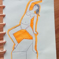 Mi proyecto del curso: Dibujo de la figura humana en poses expresivas. Fine Arts, Sketching, Drawing, Sketchbook, and Figure Drawing project by Yesica Anaya - 11.08.2023