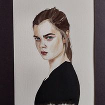 Mon projet du cours : Portrait à l'aquarelle d'après une photo. Traditional illustration, Watercolor Painting, and Portrait Drawing project by christwahl - 11.09.2023