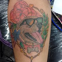Mi proyecto del curso: Técnicas de color para tatuajes. Traditional illustration, Drawing, Digital Illustration, Tattoo Design, and Digital Drawing project by Nataly Paola Cardiel Muñoz - 11.05.2023