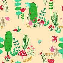 Mi proyecto del curso: Ilustración digital de patrones inspirados en la naturaleza. Un progetto di Illustrazione tradizionale, Pattern design, Disegno, Illustrazione digitale e Illustrazione botanica di mclarabravo - 10.11.2023