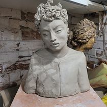 Mi proyecto del curso: Introducción a la escultura figurativa con arcilla se llama meditación. Artes plásticas, e Escultura projeto de jimenilla1969 - 10.11.2023
