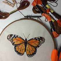 Mi proyecto del curso: Técnicas de bordado realista. Traditional illustration, Embroider, and Textile Design project by divanessarango - 11.10.2023
