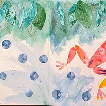 My project for course: Creative Watercolor Sketching for Beginners. Sketching, Creativit, Watercolor Painting, and Collage project by myers_andrea - 11.11.2023