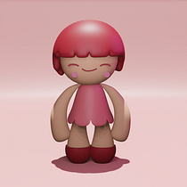 Meu projeto do curso: Criação de personagens Kawaii em 3D com Blender Ein Projekt aus dem Bereich Traditionelle Illustration, Design von Figuren, Digitale Illustration, 3-D-Modellierung und Manga von Verônica Guedes - 08.11.2023
