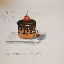 Mon projet du cours :  Illustration culinaire savoureuse à l'aquarelle. Un progetto di Illustrazione tradizionale, Belle arti, Pittura e Pittura ad acquerello di laureanne_1 - 11.11.2023