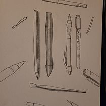 Mon projet du cours : L’art du sketching : transformez vos esquisses en œuvres d’art. Un projet de Illustration traditionnelle, Dessin au cra, on, Dessin , et Carnet de croquis de Dylan FRAGOSO - 11.11.2023