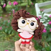 Mi proyecto del curso: Amigurumis: personas tejidas a crochet. Artesanato, Design de brinquedos, Tecido, Crochê, Amigurumi, e Design têxtil projeto de camilapachecomedina982 - 11.11.2023