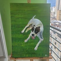 Mi proyecto del curso: Retrato realista de mascotas con pintura al óleo. Fine Arts, Painting, Oil Painting, and Naturalistic Illustration project by hectorcabrales21 - 11.12.2023