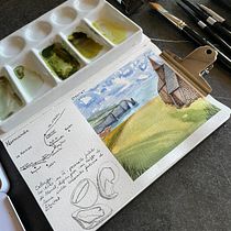 Il mio progetto del corso: Diario di viaggio ad acquerello. Traditional illustration, Watercolor Painting, Architectural Illustration, and Sketchbook project by Karima Faldetta - 11.12.2023