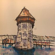 Mi proyecto del curso: Dibujo arquitectónico expresivo con marcadores de colores. Sketching, Drawing, Architectural Illustration, Sketchbook & Ink Illustration project by Juanjo Soto Sanhueza - 11.12.2023