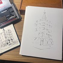 Mi proyecto del curso: Dibujo arquitectónico con acuarela y tinta. Sketching, Drawing, Watercolor Painting, Architectural Illustration, Sketchbook & Ink Illustration project by Tomás PEÑA - 11.13.2023