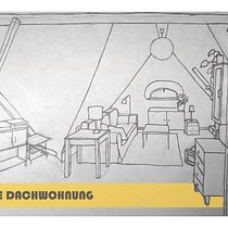 Die Dachwohnung. Projekt z dziedziny Architektura wnętrz, Projektowanie wnętrz, Dekoracja wnętrz i Projektowanie przestrzeni użytkownika Jaime Rubio - 13.11.2023