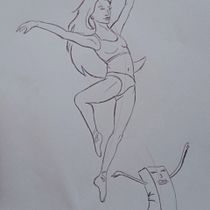 Meu projeto do curso: Desenho da figura humana em poses expressivas. Fine Arts, Sketching, Drawing, Sketchbook, and Figure Drawing project by Mônica Sanches - 11.13.2023