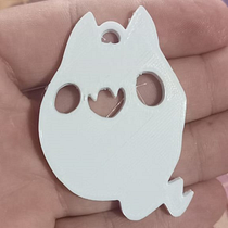 Mi proyecto del curso: Introducción al diseño e impresión en 3D; Llavero Gatito Fantasma. 3D, Industrial Design, Product Design, 3D Modeling, and 3D Design project by marquezmartin416 - 11.11.2023