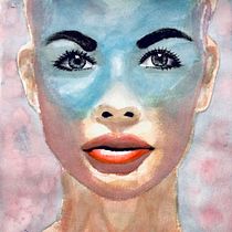 Mi proyecto del curso: Retrato artístico en acuarela. Fine Arts, Painting, Watercolor Painting, and Portrait Drawing project by Rony Edgardo Miranda Orozco - 01.01.2021