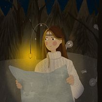 Mi proyecto del curso: Ilustración infantil con Procreate: crea escenas mágicas. Ilustração digital, Ilustração infantil, Pintura digital, e Álbum ilustrado projeto de Romina Musto - 16.11.2023