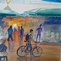 Mi proyecto del curso: Técnicas modernas para paisajes urbanos en acuarela. Un progetto di Pittura e Pittura ad acquerello di CHRISTIAN ZAMORA CASTILLO - 09.11.2023