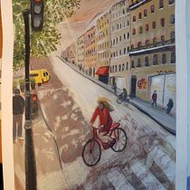 Mon projet du cours : Gouache et carnet de croquis : peindre son environnement. Fine Arts, Painting, Sketching, Architectural Illustration, Sketchbook, and Gouache Painting project by Deb Ziloorah - 11.16.2023