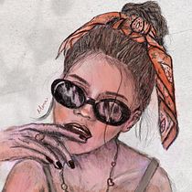 Mi proyecto del curso: Retrato ilustrado con Procreate . Traditional illustration, Vector Illustration, Digital Illustration, and Portrait Drawing project by soymenamusic - 11.17.2023