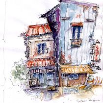 Mi proyecto del curso: Dibujo arquitectónico expresivo con marcadores de colores. Sketching, Drawing, Architectural Illustration, Sketchbook & Ink Illustration project by Gabriela Kozina - 10.10.2023