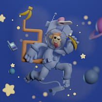 Mi proyecto del curso: Creación de personajes en 3D con Blender Ein Projekt aus dem Bereich 3D, Design von Figuren, 3-D-Modellierung, Design von 3-D-Figuren und 3-D-Design von Xion Animation - 17.11.2023