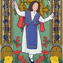 My project for course: Illustrated Portraits in Art Nouveau Style. Un projet de Illustration traditionnelle, Beaux Arts, Illustration numérique, Dessin de portrait, Dessin artistique, Dessin numérique , et Peinture numérique de Emily Nelson - 16.11.2023
