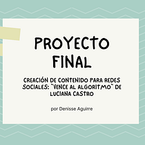 Mi proyecto del curso: Creación de contenido para redes sociales: vence al algoritmo. Un progetto di Cop, writing, Social media, Content Writing e Business di denisseaguirre1990 - 15.11.2023