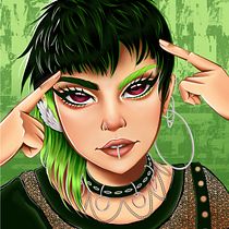 Meu projeto do curso: Retrato de personagens femininas com Procreate. Projekt z dziedziny Trad, c, jna ilustracja, Ilustracja c, frowa, R, sunek c i frow użytkownika gabriela_leitemelo - 15.11.2023
