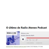 Creación de la web de Radio Ateneo Podcast. Projekt z dziedziny UX / UI, Informat, ka, Web design, Tworzenie stron internetow, ch, Programowanie bez kodu, Projektowanie produktu c i frowego użytkownika dsobrinoplatas - 01.09.2023