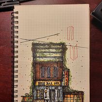 My project for course: Expressive Architectural Sketching with Colored Markers. Sketching, Drawing, Architectural Illustration, Sketchbook & Ink Illustration project by mahbub7783 - 11.18.2023
