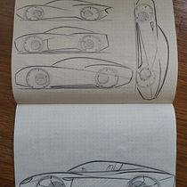 Mi proyecto del curso: Diseño de automóviles: el boceto. Un proyecto de Diseño, Diseño industrial, Diseño de producto y Bocetado de Tomás Borsari - 19.11.2023