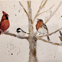 My project for course: Artistic Watercolor Techniques for Illustrating Birds. Traditional illustration, Watercolor Painting, Realistic Drawing, and Naturalistic Illustration project by Ann Moss - 11.17.2023