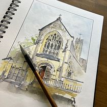 My project for course: Travel Sketches in Watercolor: Capture your Surroundings. Traditional illustration, Painting, Sketching, Drawing, Watercolor Painting, Architectural Illustration, and Sketchbook project by ianmutton - 11.18.2023