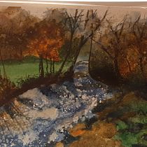 My project for course: Painting Realistic Watercolor Landscapes. Projekt z dziedziny  Sztuki piękne,  Malarstwo, Sketching, Malowanie akwarelą, Ilustracja naturalist i czna użytkownika Mariann Ingles - 19.11.2023
