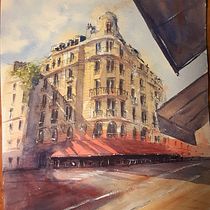 My project for course: Architectural Sketching with Watercolor and Ink. Sketching, Drawing, Watercolor Painting, Architectural Illustration, Sketchbook & Ink Illustration project by jamie.rickard - 11.19.2023