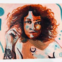 Meu projeto do curso: Pintura de retratos femininos com tinta acrílica. Un proyecto de Pintura y Pintura acrílica de lui_bonon - 20.11.2023
